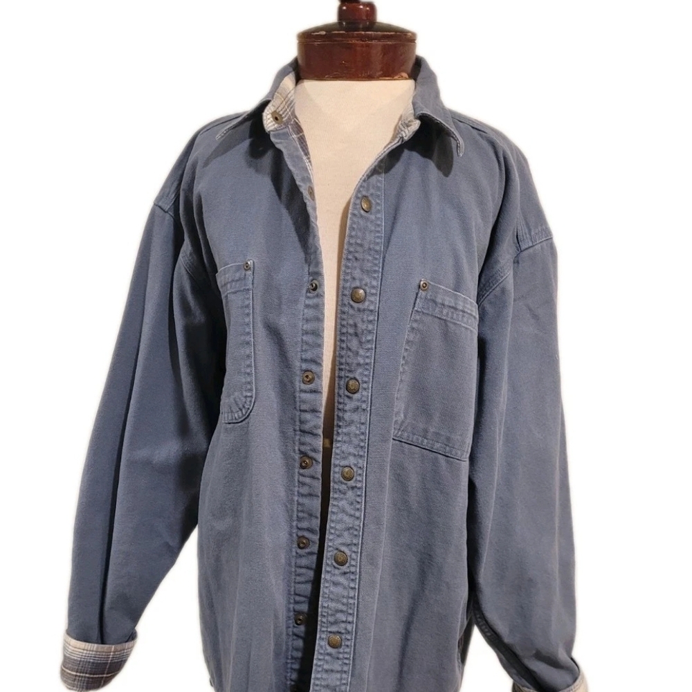 L.L. Bean VINTAGE Men's LARGE Blue HURRICANE JACKET/BARNCHORE